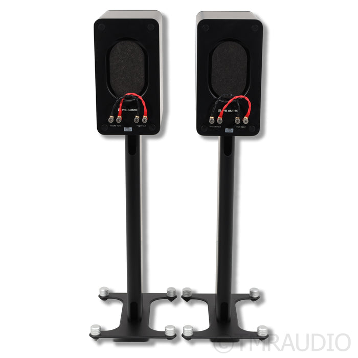 PS Audio Aspen FR5 Bookshelf Speakers; Black Pair with Stands