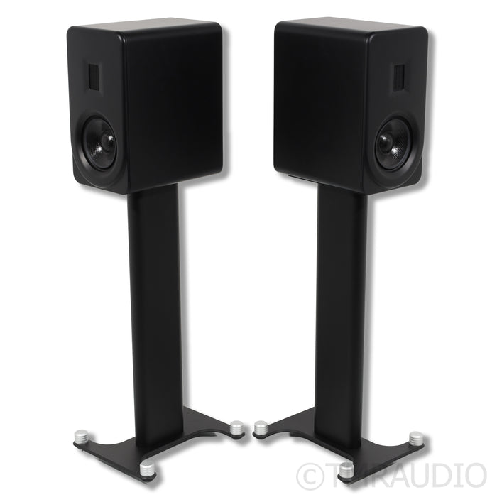 PS Audio Aspen FR5 Bookshelf Speakers; Black Pair with Stands