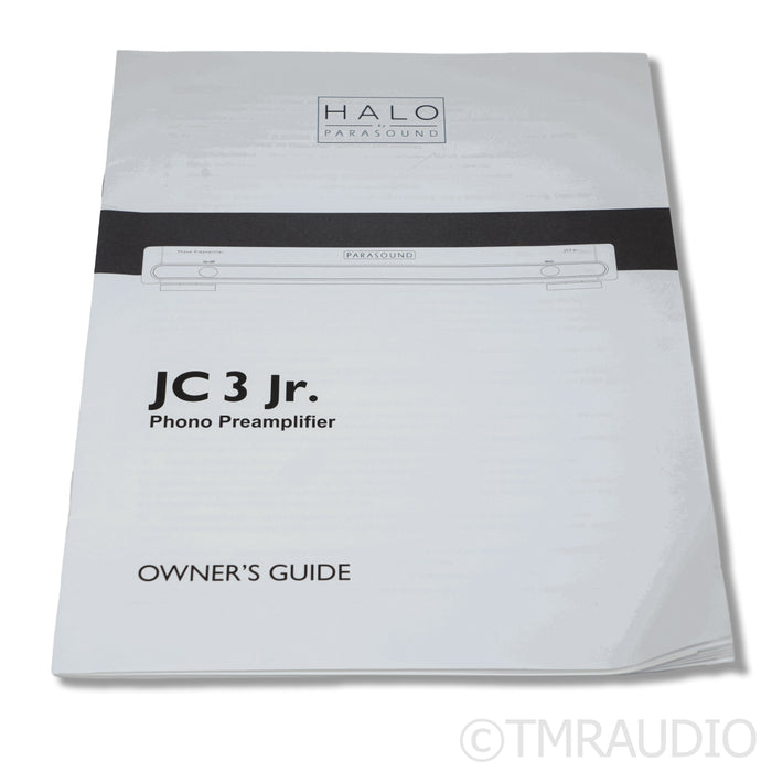 Parasound Halo JC3 Jr. MM & MC Phono Preamplifier; Black