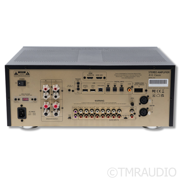 Advance Paris A10 Classic Hybrid Integrated Amplifier w/Built-In DAC & MM Phono
