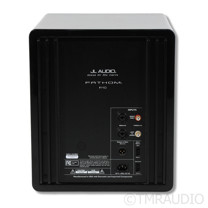 JL Audio Fathom F110 v1 10" Powered Subwoofer; Gloss Black