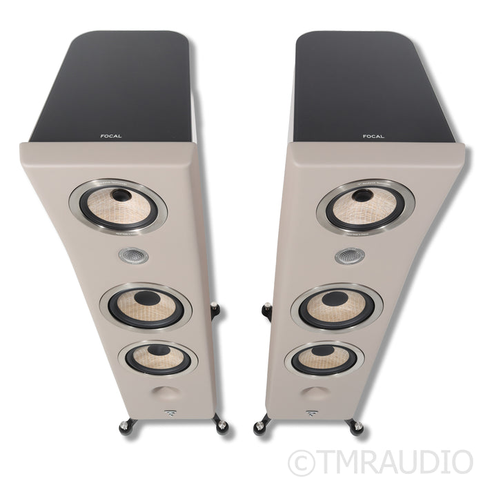 Focal Kanta No. 3 Floorstanding Speakers; Walnut/Taupe Pair