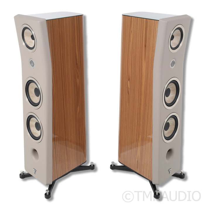 Focal Kanta No. 3 Floorstanding Speakers; Walnut/Taupe Pair