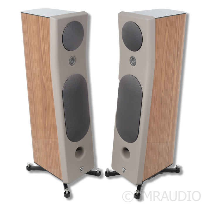 Focal Kanta No. 3 Floorstanding Speakers; Walnut/Taupe Pair