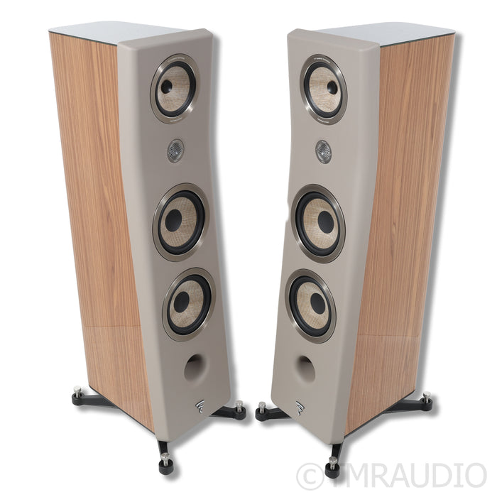 Focal Kanta No. 3 Floorstanding Speakers; Walnut/Taupe Pair