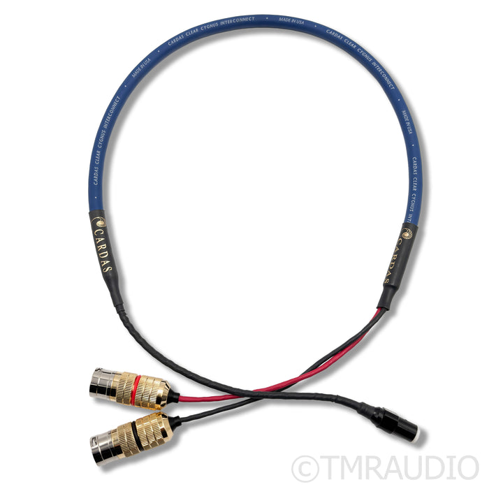 Cardas Clear Cygnus Phono Cable; 1m Tonearm Interconnect; DIN to XLR