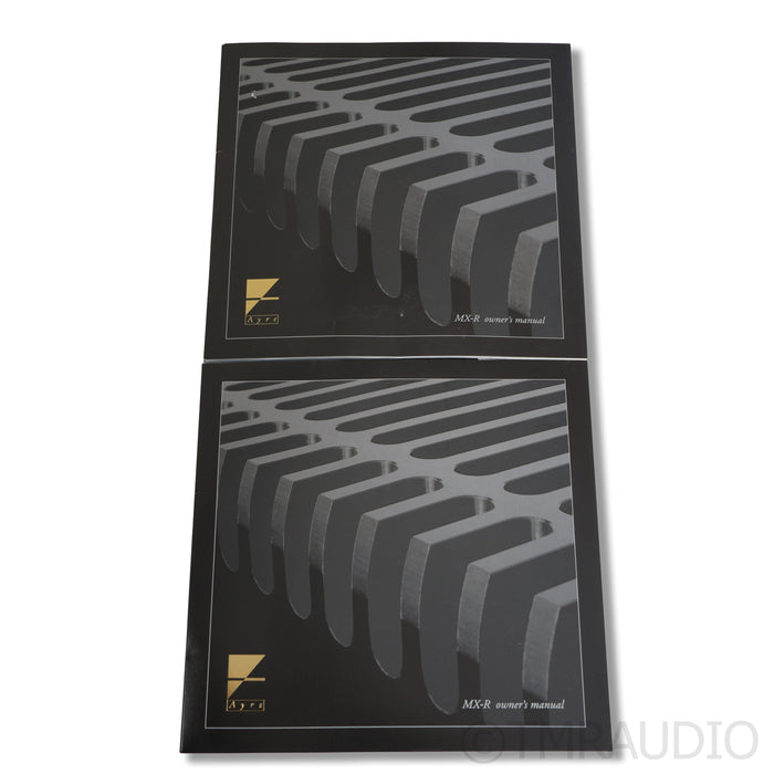 Ayre Acoustics MX-R MonoBlock Power Amplifier; Pair