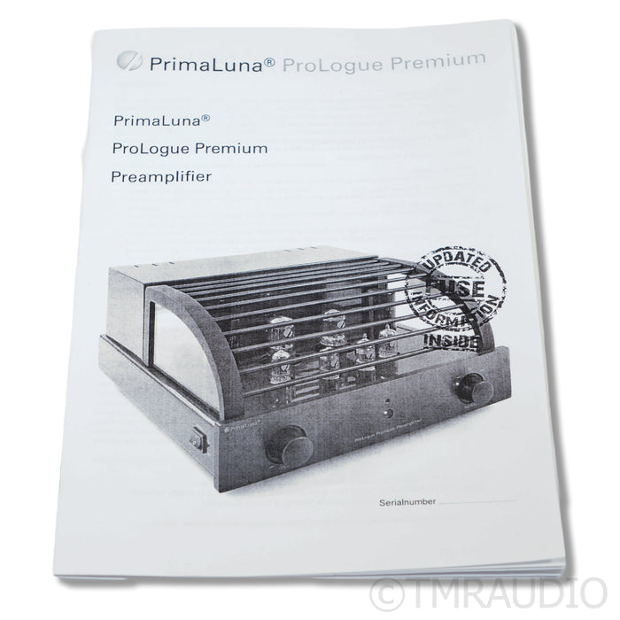 PrimaLuna ProLogue Premium Stereo Tube Preamplifier