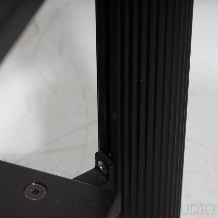 Solid Tech Hybrid Four Shelf Hi-Fi Stand; Black