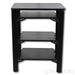 Solid Tech Hybrid Four Shelf Hi-Fi Stand; Black