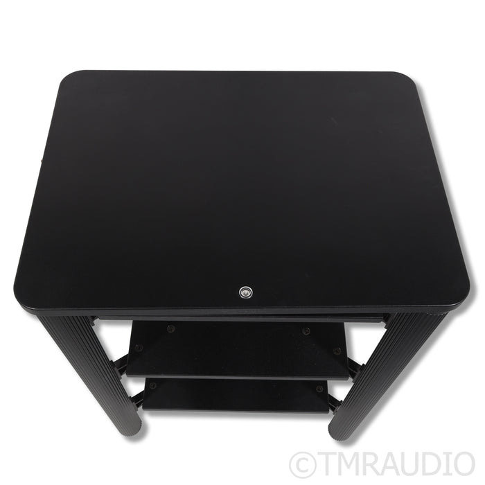 Solid Tech Hybrid Four Shelf Hi-Fi Stand; Black