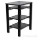 Solid Tech Hybrid Four Shelf Hi-Fi Stand; Black