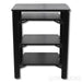 Solid Tech Hybrid Four Shelf Hi-Fi Stand; Black