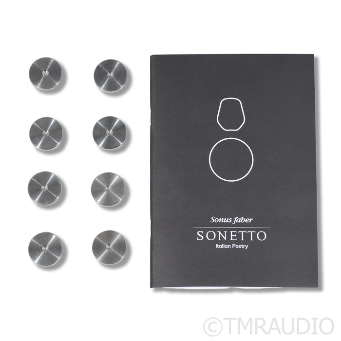 Sonus Faber Sonetto II Bookshelf Speakers w/ Dedicated Stands; Wenge Pair