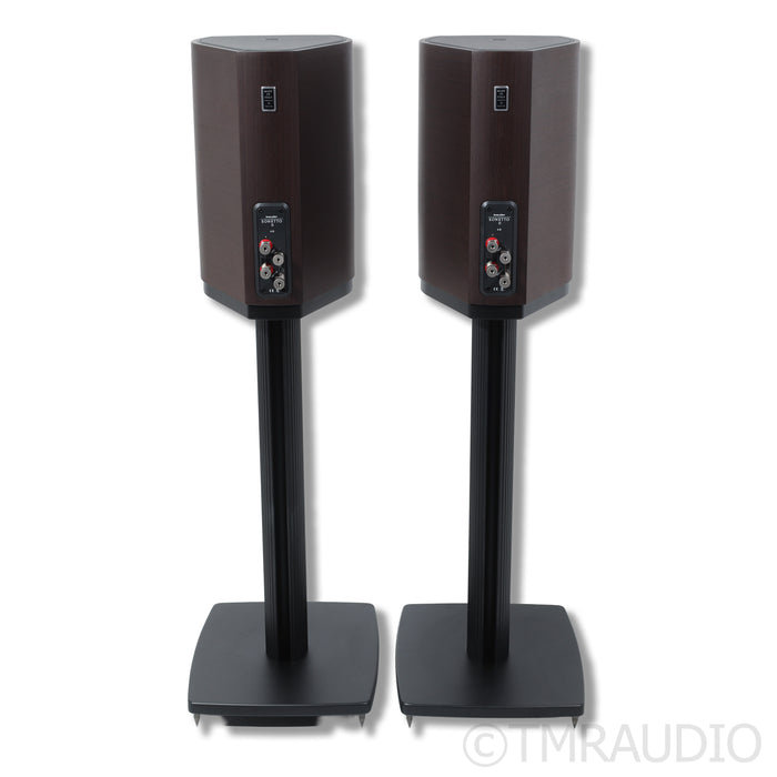 Sonus Faber Sonetto II Bookshelf Speakers w/ Dedicated Stands; Wenge Pair