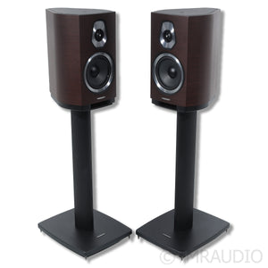 Sonus Faber Sonetto II Bookshelf Speakers w/ Dedicated Stands; Wenge Pair