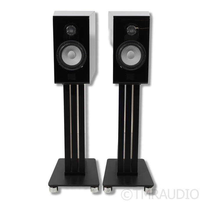 Marten Parker Duo Bookshelf Speaker Pair w/ Stands; Piano Black