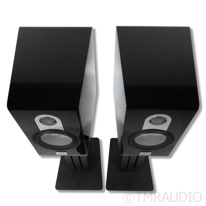 Marten Parker Duo Bookshelf Speaker Pair w/ Stands; Piano Black