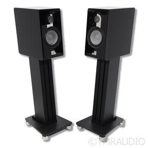 Marten Parker Duo Bookshelf Speaker Pair w/ Stands; Piano Black