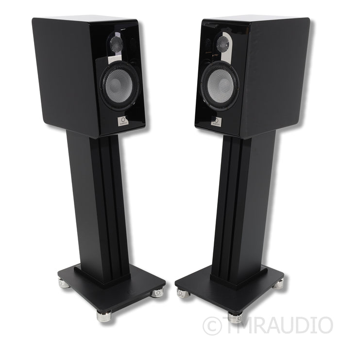 Marten Parker Duo Bookshelf Speaker Pair w/ Stands; Piano Black