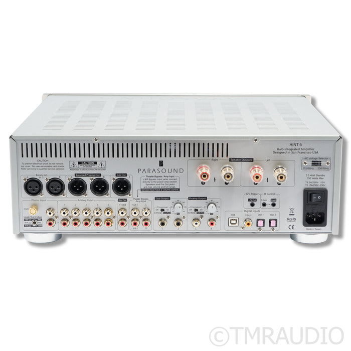Parasound Halo HINT 6 Stereo Integrated Amplifier; MM / MC Phono