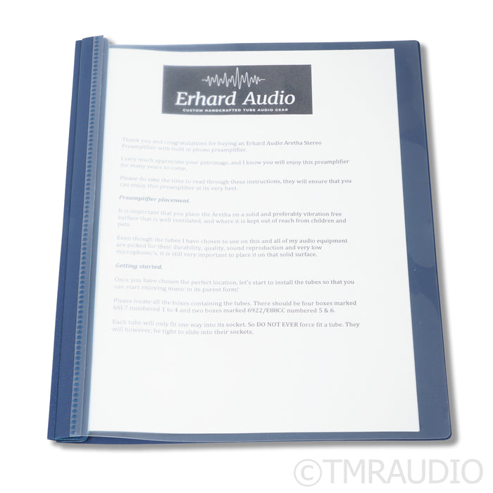 Erhard Audio Aretha MK.II Stereo Tube Preamplifier