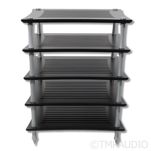 Quadraspire SVT Five Shelf Hi-Fi Rack; Black & Silver