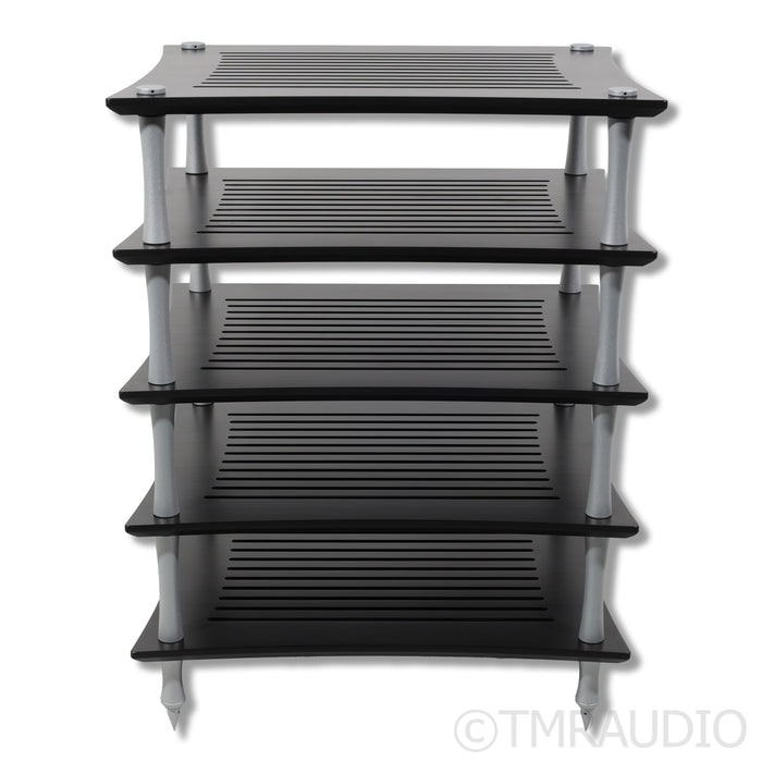Quadraspire SVT Five Shelf Hi-Fi Rack; Black & Silver