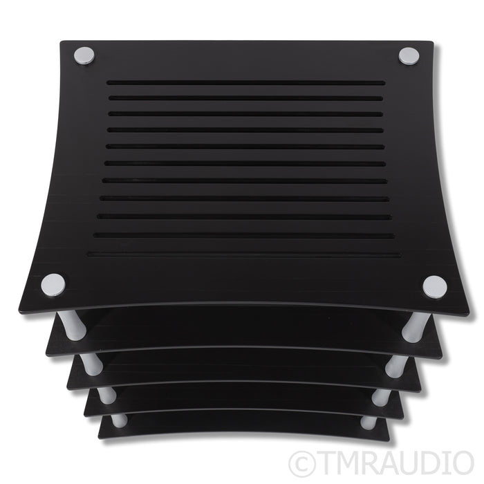 Quadraspire SVT Five Shelf Hi-Fi Rack; Black & Silver