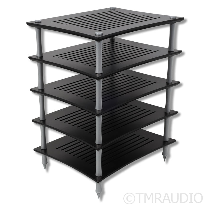 Quadraspire SVT Five Shelf Hi-Fi Rack; Black & Silver