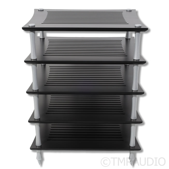 Quadraspire SVT Five Shelf Hi-Fi Rack; Black & Silver
