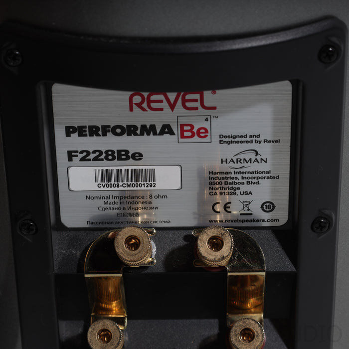 Revel Performa F228Be Floorstanding Speakers; Silver Pair