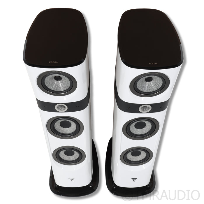 Focal Sopra No. 2 Floorstanding Speakers; Carrara White Pair (No Top Grilles)