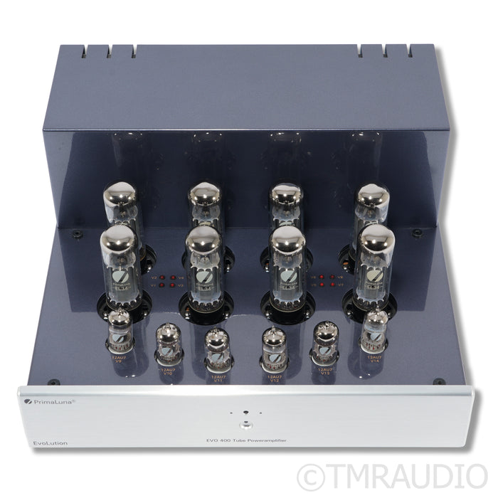 PrimaLuna EVO 400 Stereo Tube Power Amplifier; Silver