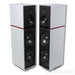 Stenheim Alumine 5 SE Floorstanding Speakers; Light Grey/Red Pair