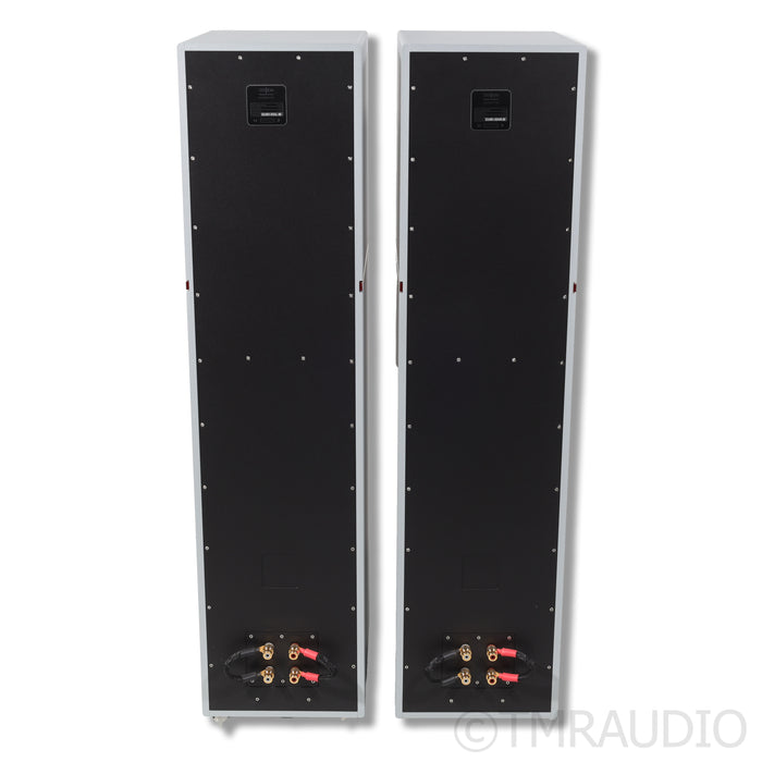 Stenheim Alumine 5 SE Floorstanding Speakers; Light Grey/Red Pair