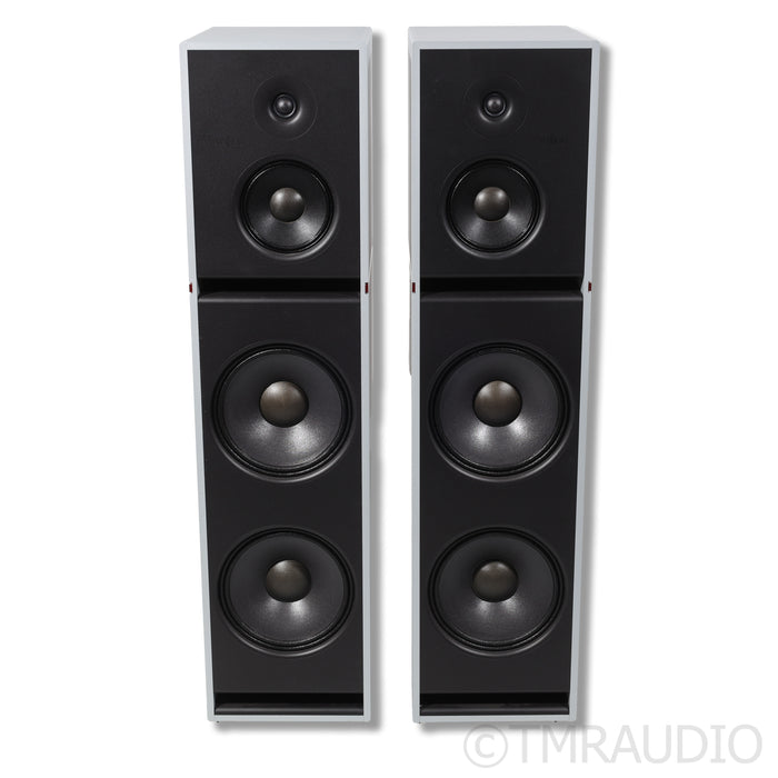 Stenheim Alumine 5 SE Floorstanding Speakers; Light Grey/Red Pair