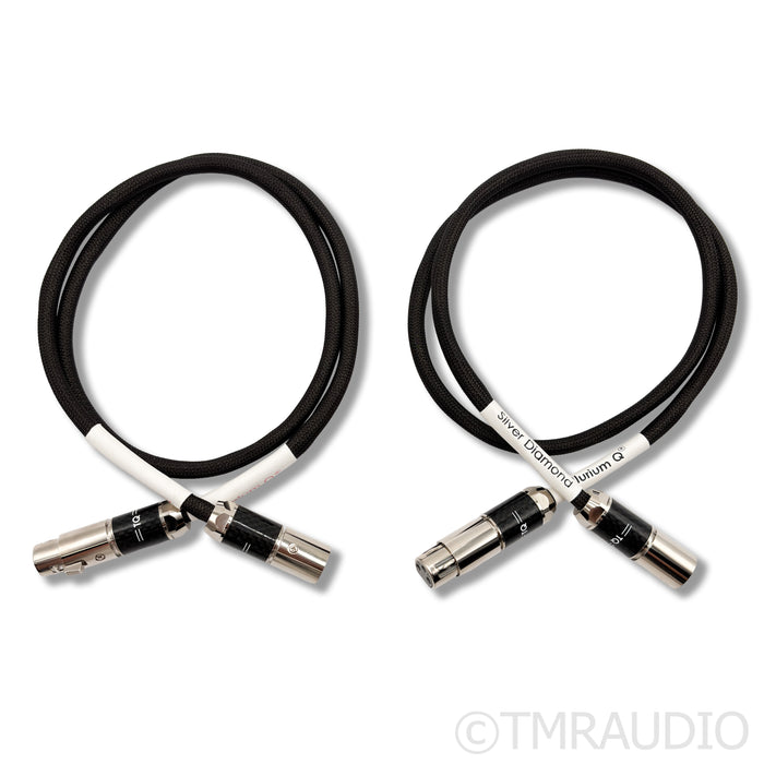 Tellurium Silver Diamond XLR Interconnects; 1m Pair