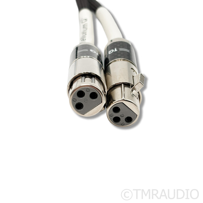 Tellurium Silver Diamond XLR Interconnects; 1m Pair