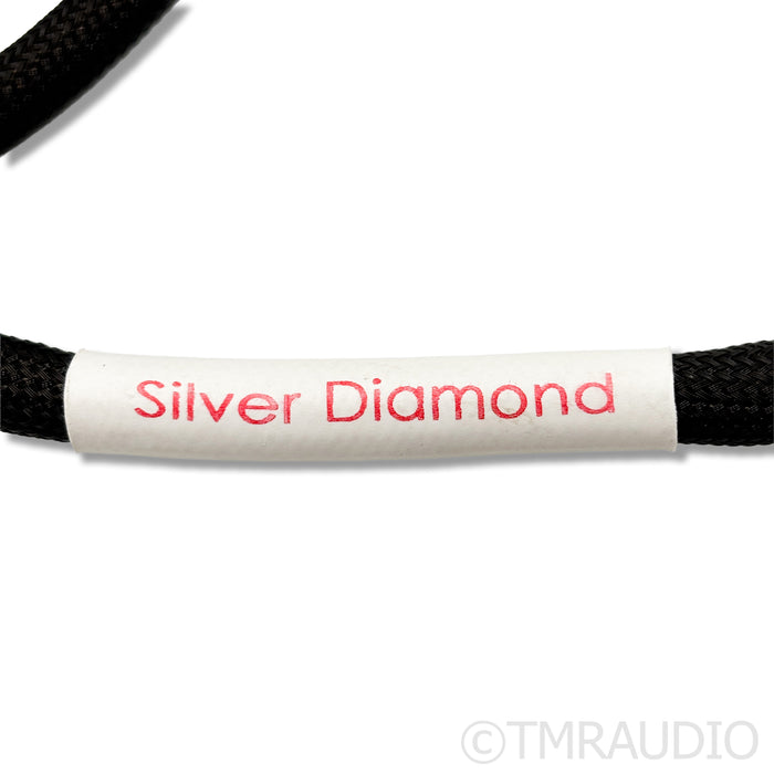 Tellurium Silver Diamond XLR Interconnects; 3m Pair