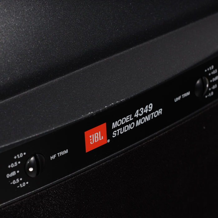 JBL 4349 Bookshelf Speakers w/ Stands; Black
