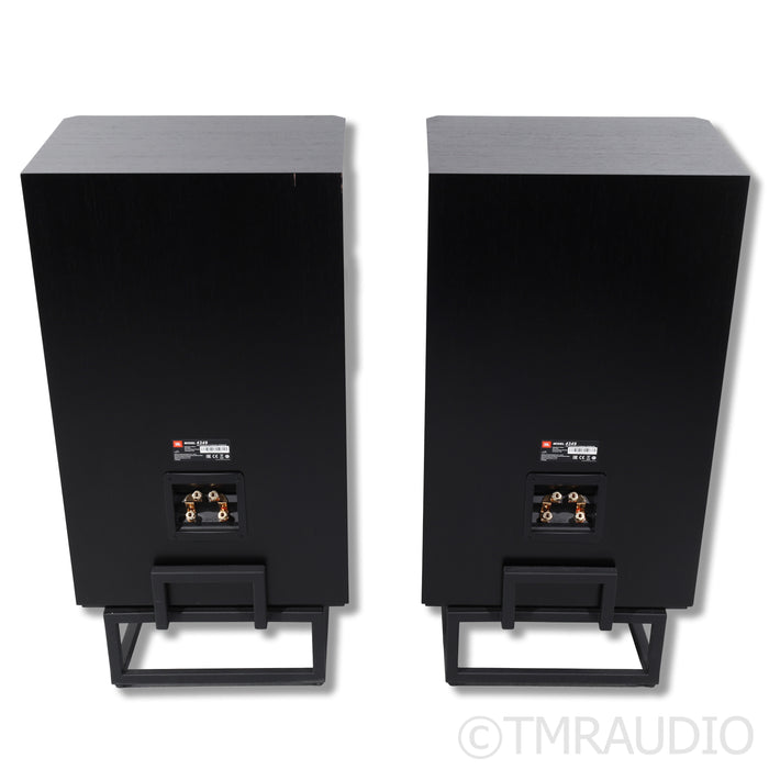 JBL 4349 Bookshelf Speakers w/ Stands; Black