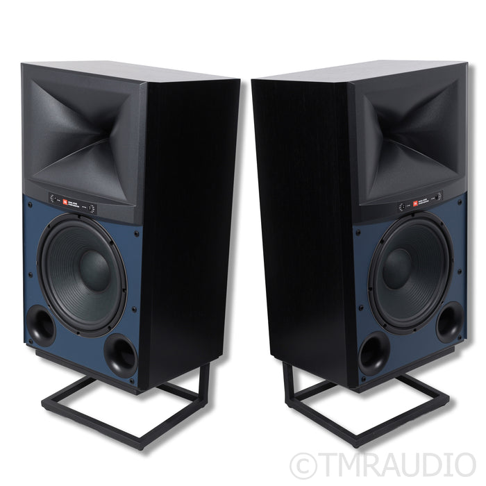 JBL 4349 Bookshelf Speakers w/ Stands; Black