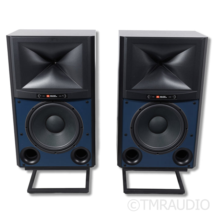 JBL 4349 Bookshelf Speakers w/ Stands; Black