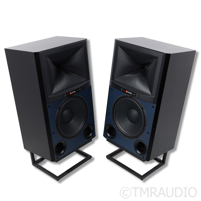 JBL 4349 Bookshelf Speakers w/ Stands; Black