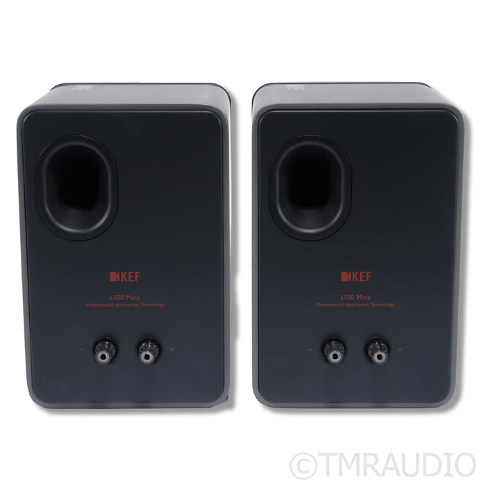 KEF LS50 Meta Bookshelf Speakers; Titanium Grey Pair