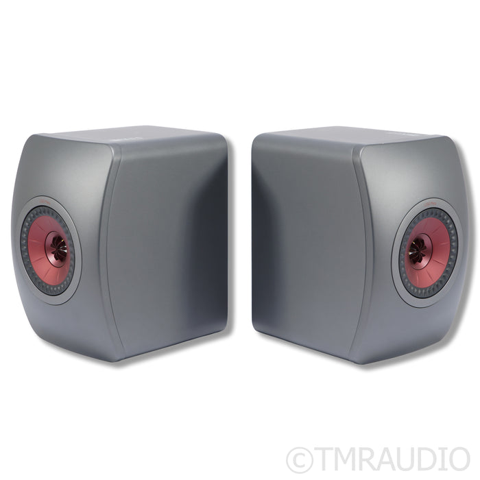KEF LS50 Meta Bookshelf Speakers; Titanium Grey Pair