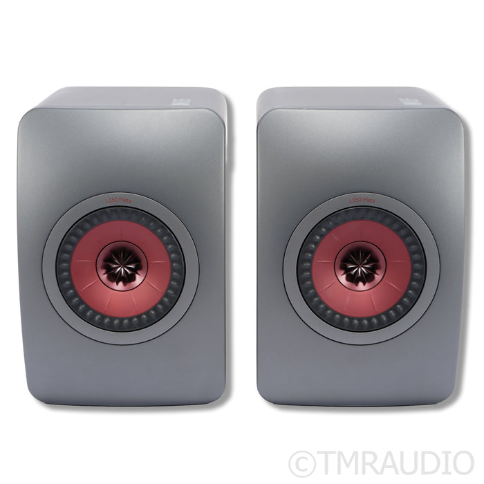 KEF LS50 Meta Bookshelf Speakers; Titanium Grey Pair
