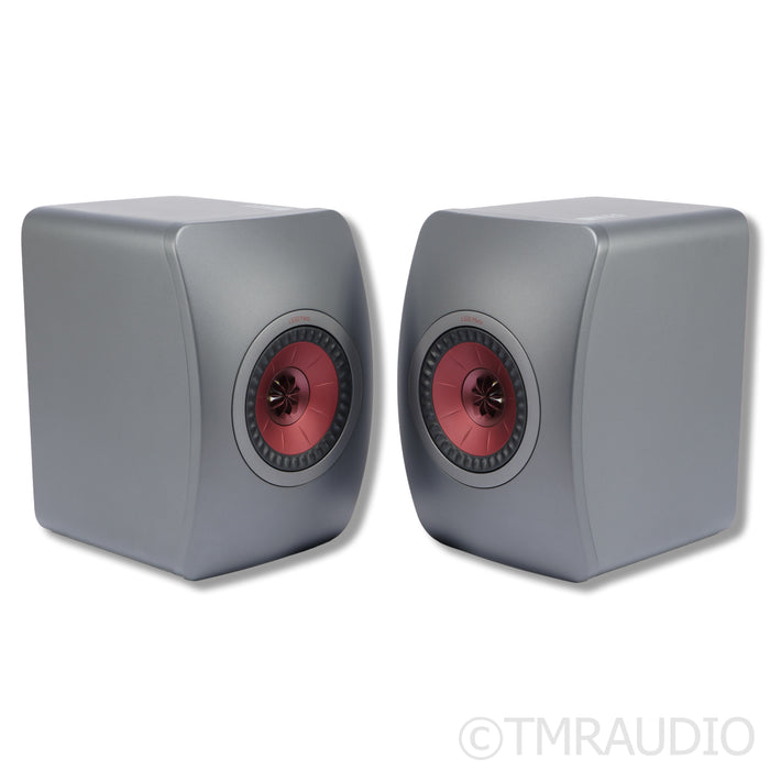 KEF LS50 Meta Bookshelf Speakers; Titanium Grey Pair