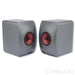 KEF LS50 Meta Bookshelf Speakers; Titanium Grey Pair